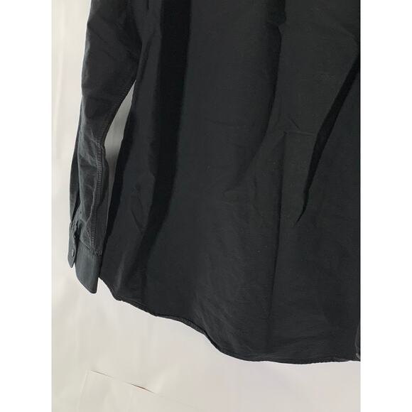 EVERLANE Men's Tall Black Solid Uniform Regular-Fit Button-Up Shirt SZ XL/T - Picture 6 of 8